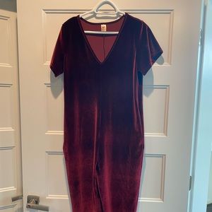 Smash and Tess size medium red velvet romper